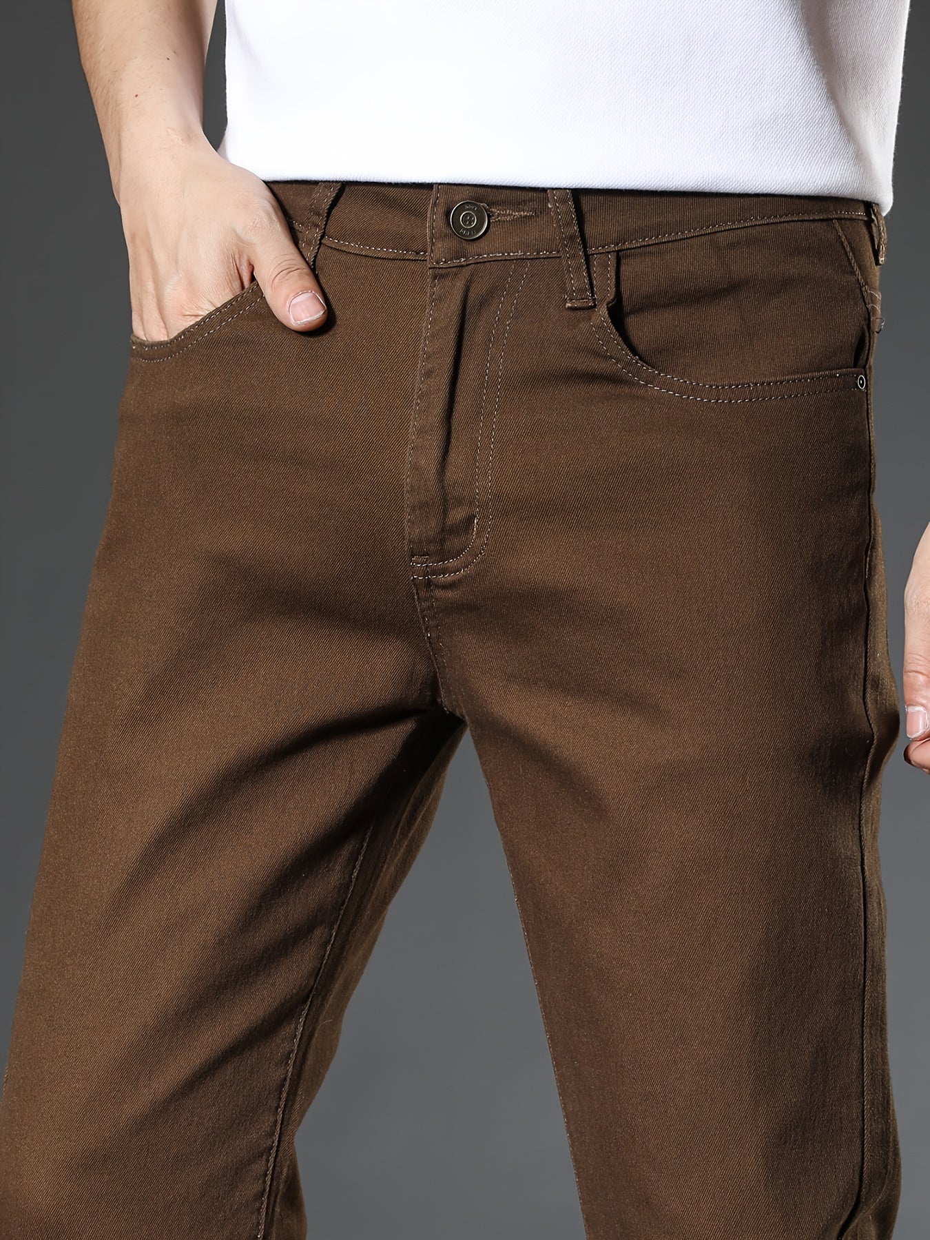 Herren Stretch-Jeans im modernen Workwear-Stil – Alltag & Freizeit