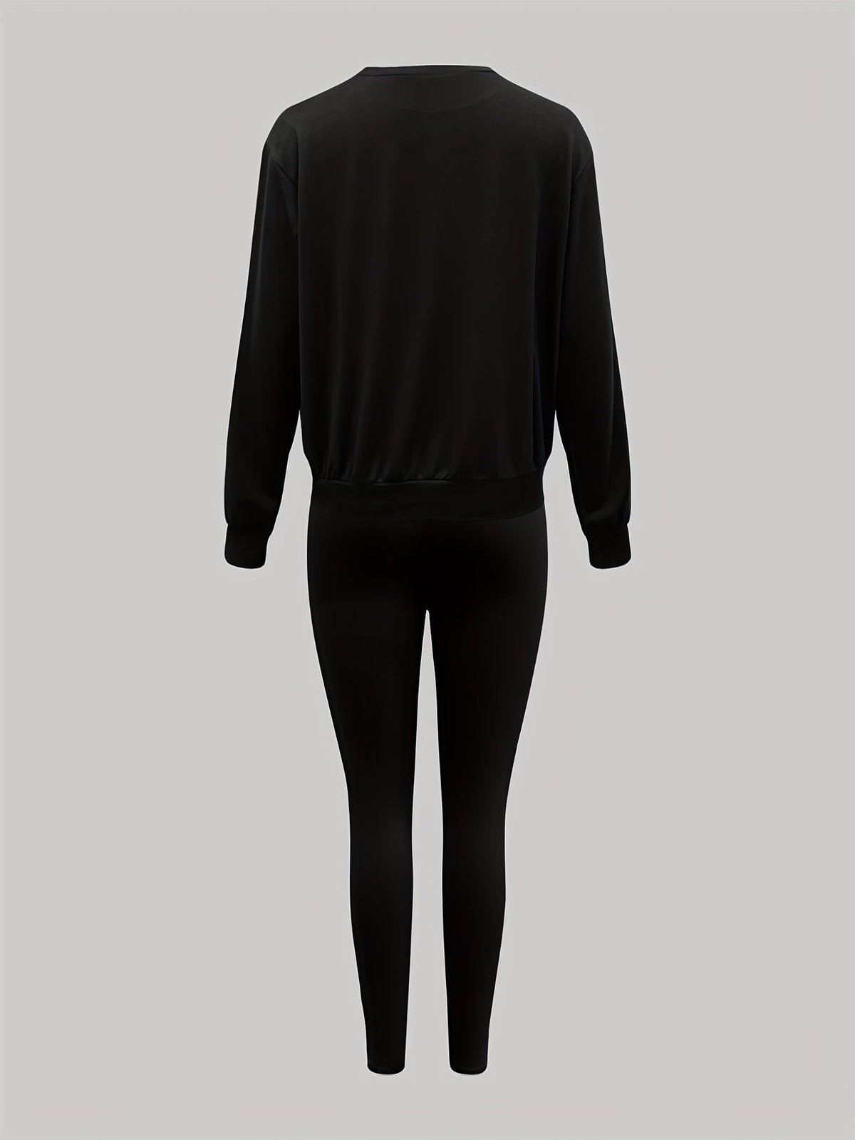 Damen Set: Pullover & Leggings mit 'New York Queens' Print, Rundhalsausschnitt
