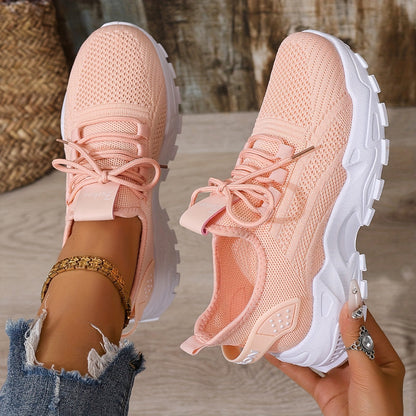 Damen Sneaker Sportlich Bequem Alltag Freizeit Trendige Turnschuhe