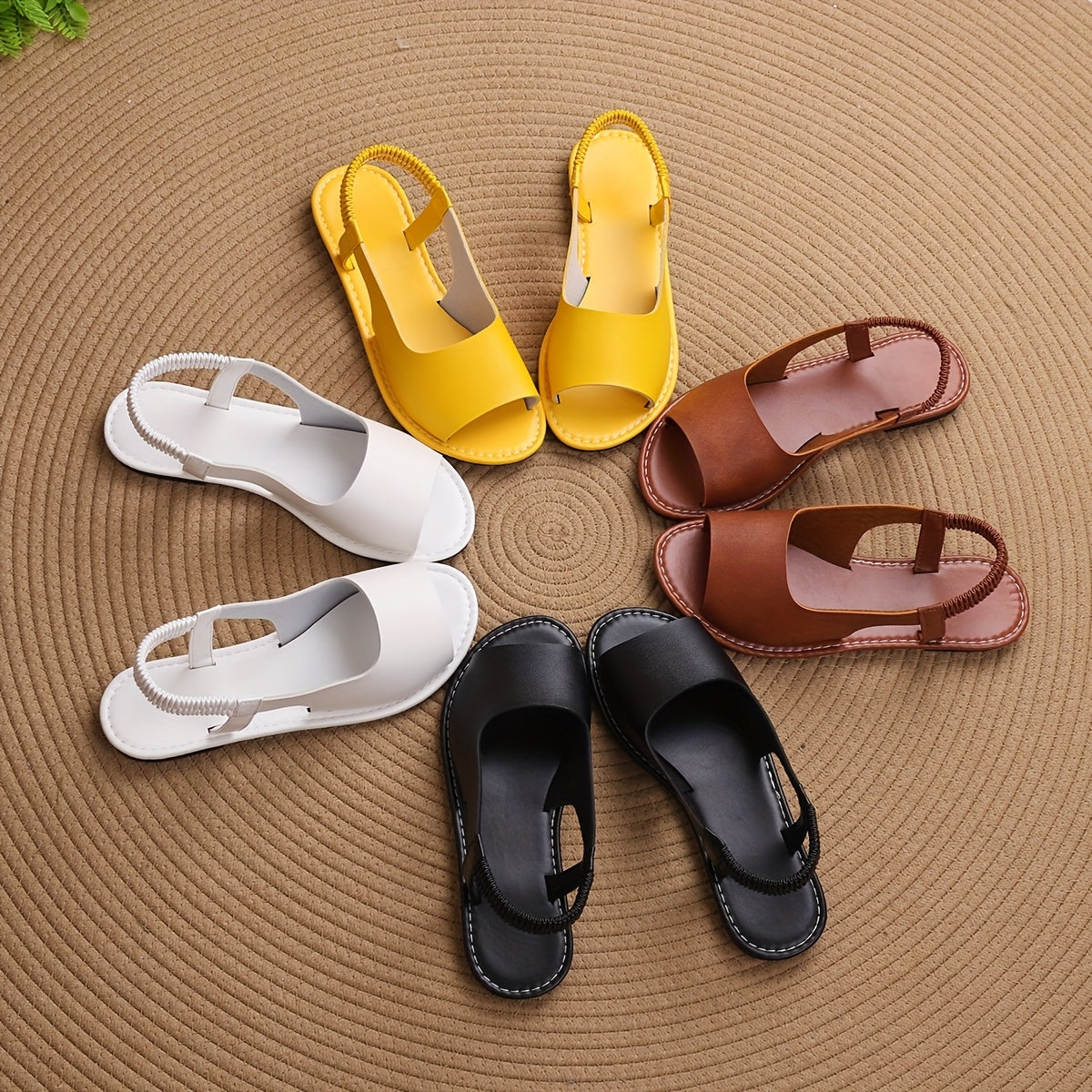 Damen Geflochtene Sling Sandalen – Bequeme Sommerschuhe für Freizeit und Alltag