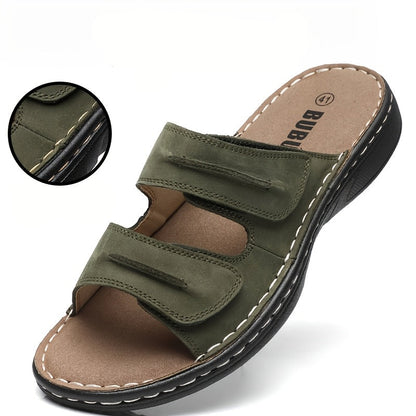 Herren Komfort-Sandalen mit Doppelriemen – Bequeme Freizeitschuhe für Alltag und Urlaub