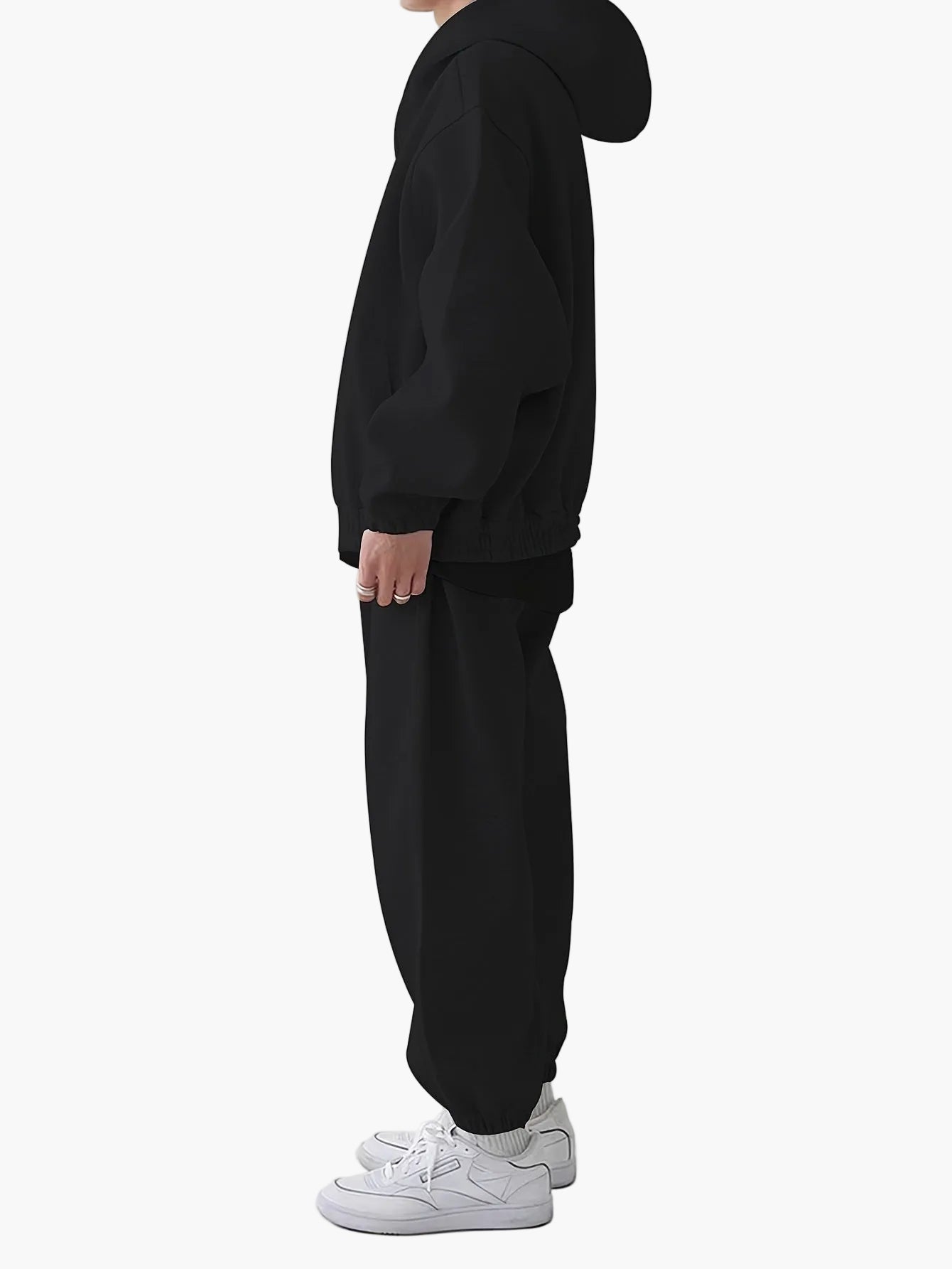 Herren Oversize Sportanzug mit Kapuze – Bequemer Trainingsanzug für Freizeit & Fitness