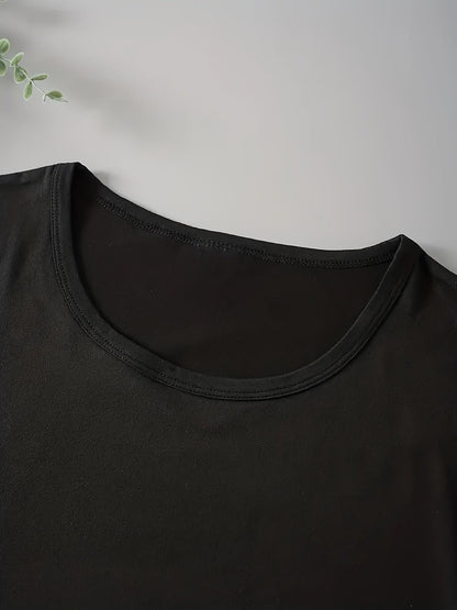 Damen Lustiges Statement T-Shirt mit Aufdruck – Lockeres Sommer Shirt für Alltag & Freizeit