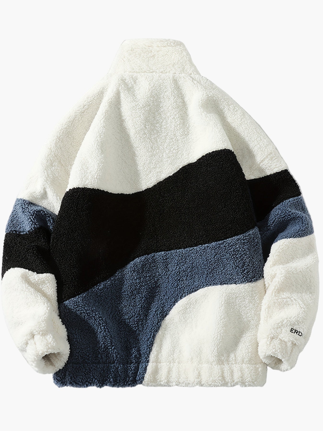 Herren Fleecejacke im Preppy Stil – Weicher Colorblock Softshell für Freizeit & Alltag