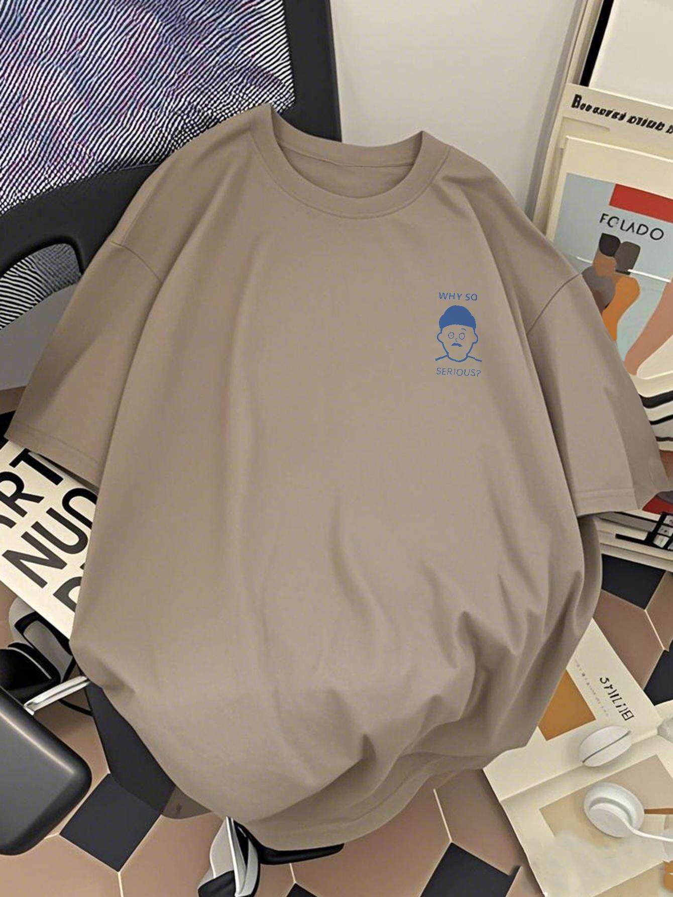 Herren T-Shirt mit Grafikdruck und Spruch – Lockerer Urban Style für Freizeit & Streetwear