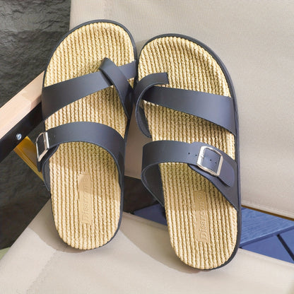Herren Sandalen mit Zehenschlaufe und breiten Riemen – Bequeme Freizeitschuhe für Alltag, Strand & Urlaub