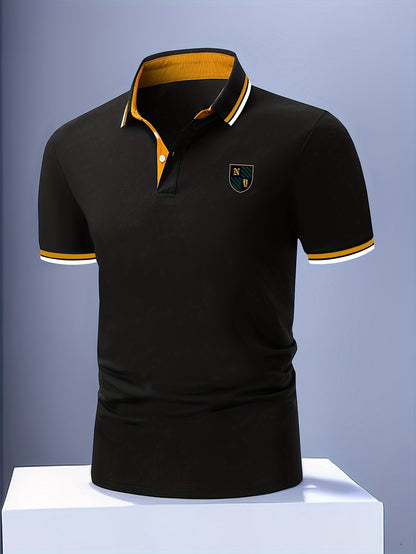 Herren Poloshirt mit Stickerei – Klassischer Casual Style für Alltag und Freizeit