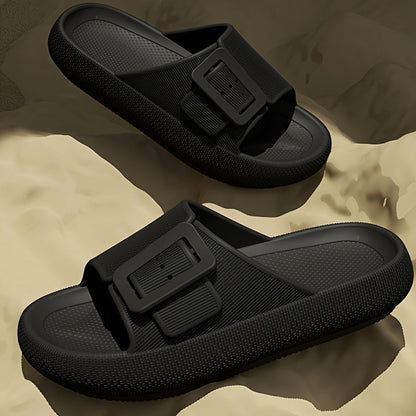 Damen Plateausandalen mit großer Schnalle – Modische Freizeitschuhe für Alltag & Relaxen