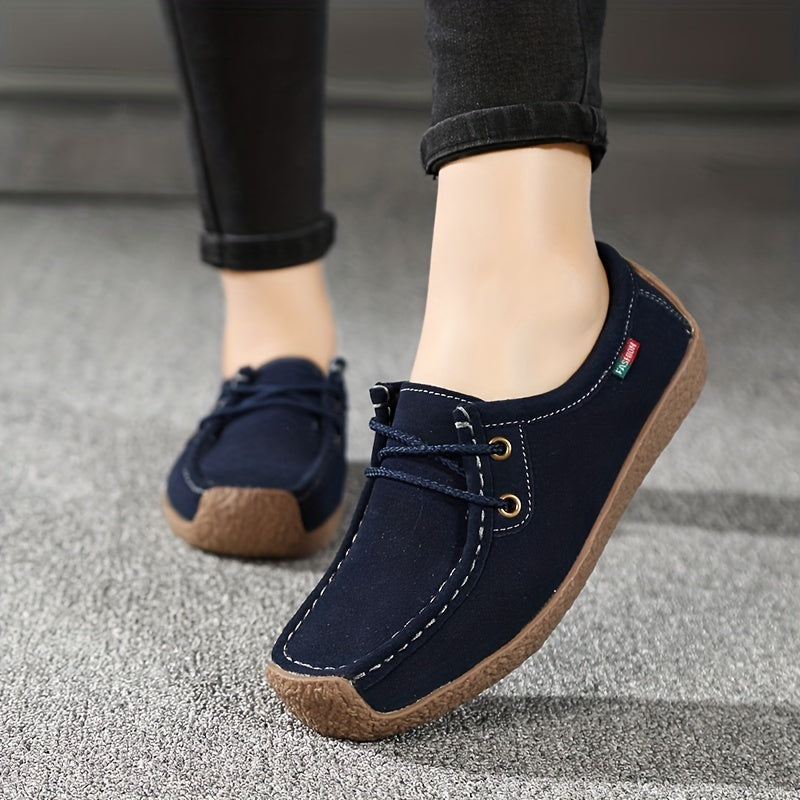 Damen Freizeitschuhe – Bequeme Mokassin-Slipper im Casual-Stil für Alltag und Büro