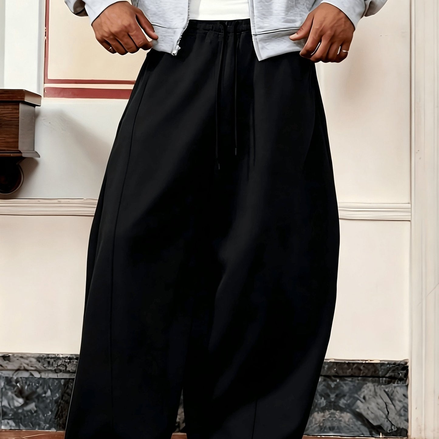 Herren Weite Jogginghose Relaxed Fit Streetstyle