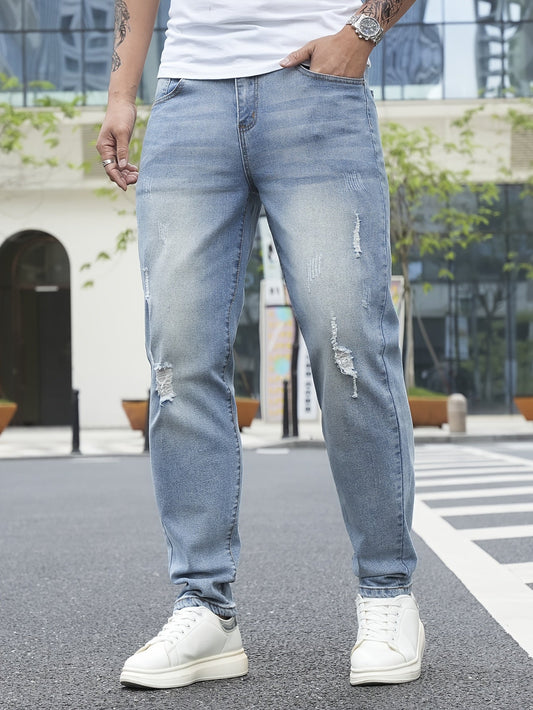 Herren Jeans im Streetstyle mit Destroyed-Details – Lässige Freizeithose für Alltag & Ausgehen