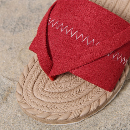 Damen Slipper mit Kreuzriemen – Modische Freizeitschuhe für Sommer & Alltag