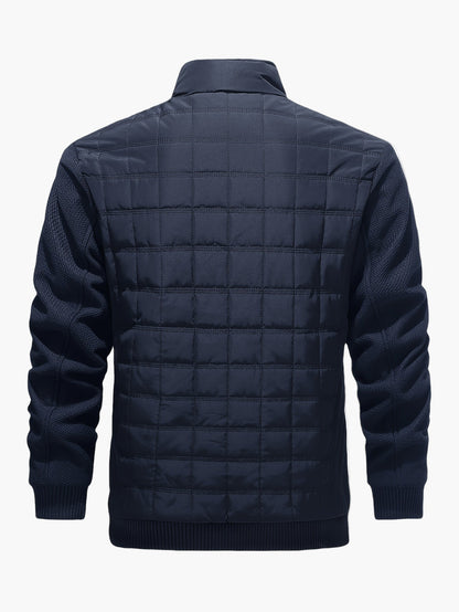 Herren Steppjacke Casual Stil mit Stehkragen – Alltag & Freizeit