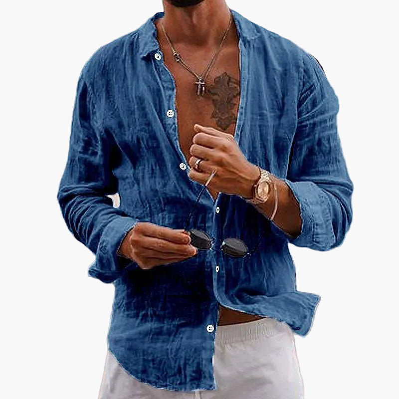Herren Leinenhemd Sommerlook