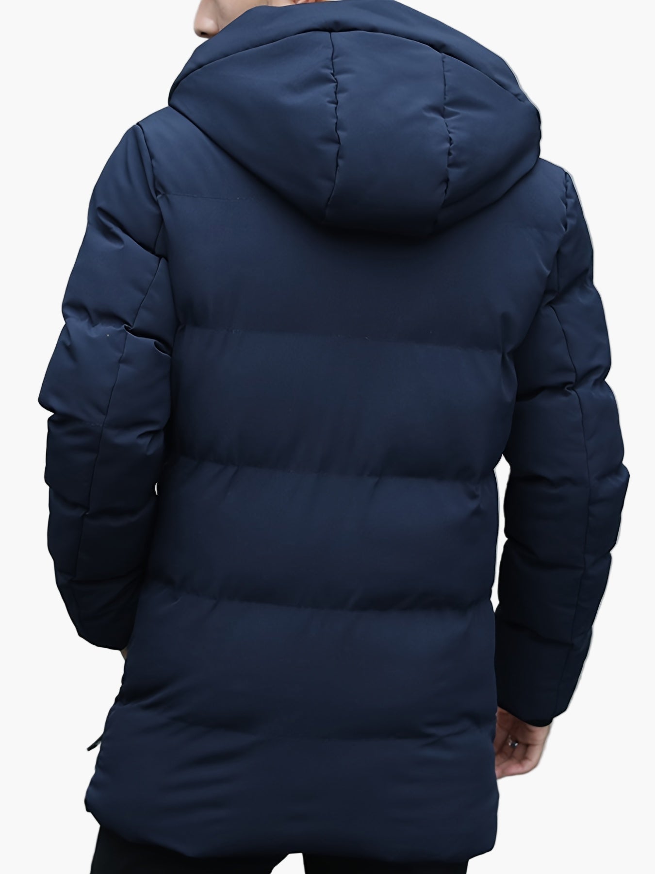 Herren Winter Steppjacke mit Kapuze – Modische Alltag & Freizeitjacke