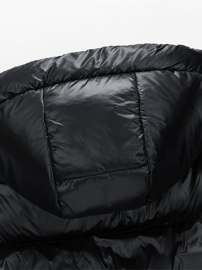 Herren Daunen-Steppjacke mit Kapuze für Outdoor & Alltag – Warm, Modern, Funktional