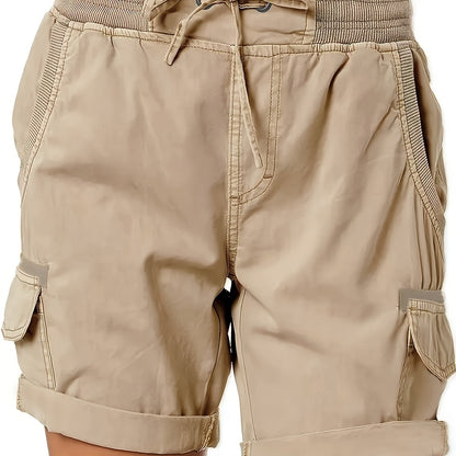 Damen Cargo Shorts mit Kordelzug – Bequeme Freizeithose im sportlichen Stil