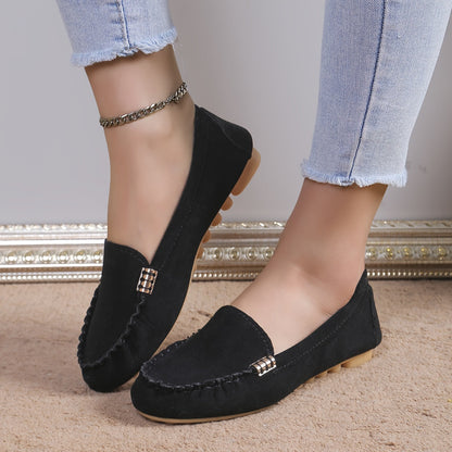 Damen Mokassins Bequeme Slipper für Alltag und Freizeit