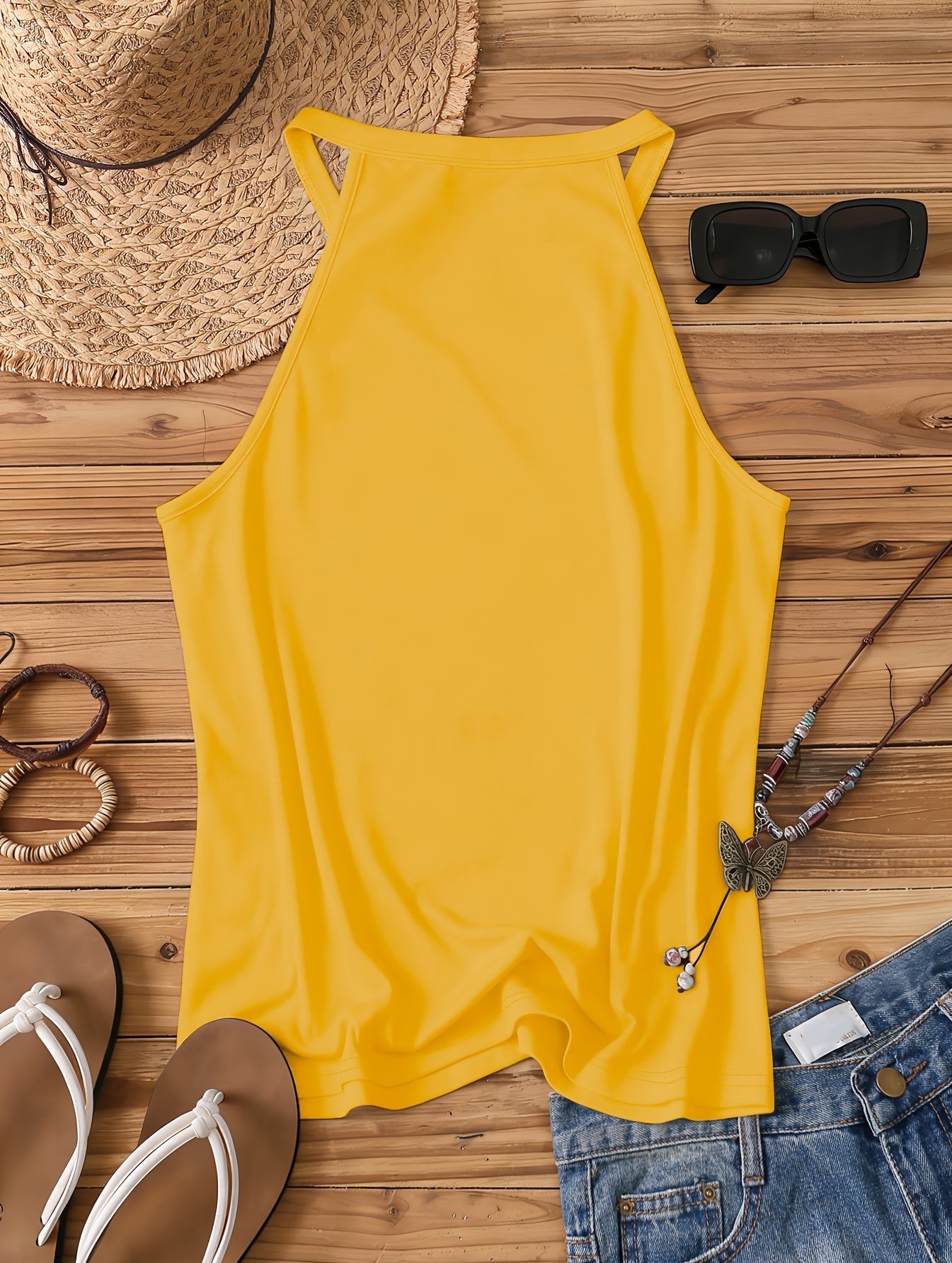 Damen Sommer Tanktop mit Blumenmuster – Lässiges Freizeitshirt für den Alltag und Urlaub