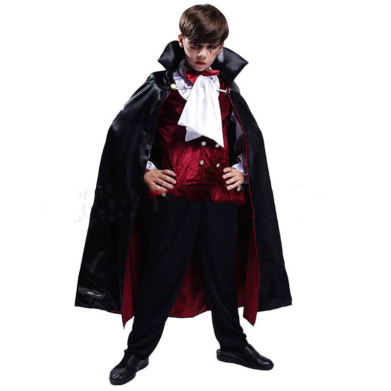 Kinder Halloween Vampir Kostüm – Jungen Dracula Kostüm für Halloween Party & Verkleidung