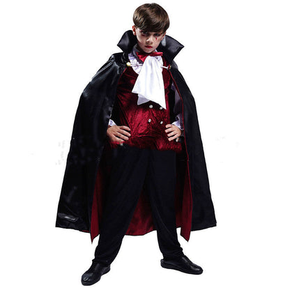 Kinder Halloween Vampir Kostüm – Jungen Dracula Kostüm für Halloween Party & Verkleidung