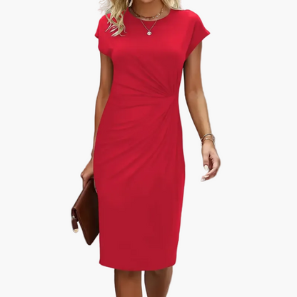 Damen Business Etuikleid Elegant Kurzarm – Perfekt für Büro & Abendanlässe