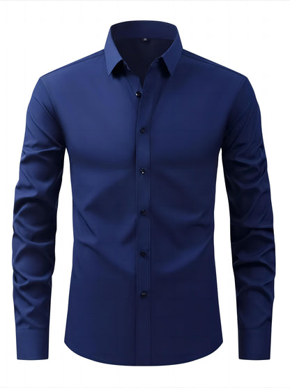 Herren Business Freizeithemd – Elegantes Langarmhemd für Alltag und Büro