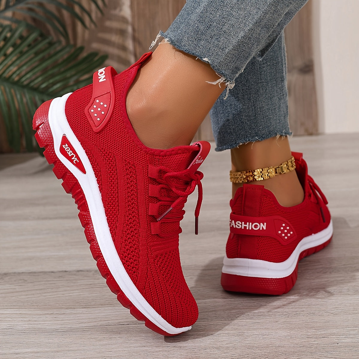 Damen Komfort-Sneaker für Freizeit & Sport – Atmungsaktive Low-Top Schuhe