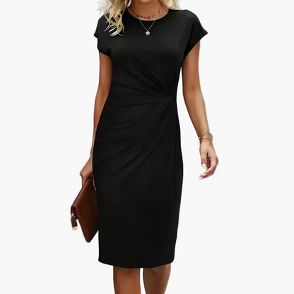 Damen Business Etuikleid Elegant Kurzarm – Perfekt für Büro & Abendanlässe
