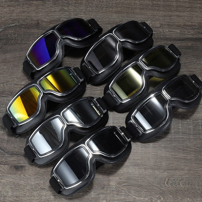 Retro Motorradbrille für Herren – stylische Pilotenbrille mit UV-Schutz, polarisiert, modisches Vintage-Design