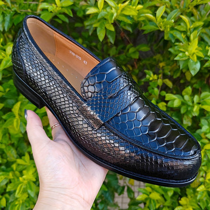 Herren Penny Loafer Elegant Business Schuhe – Klassische Slipper für besondere Anlässe