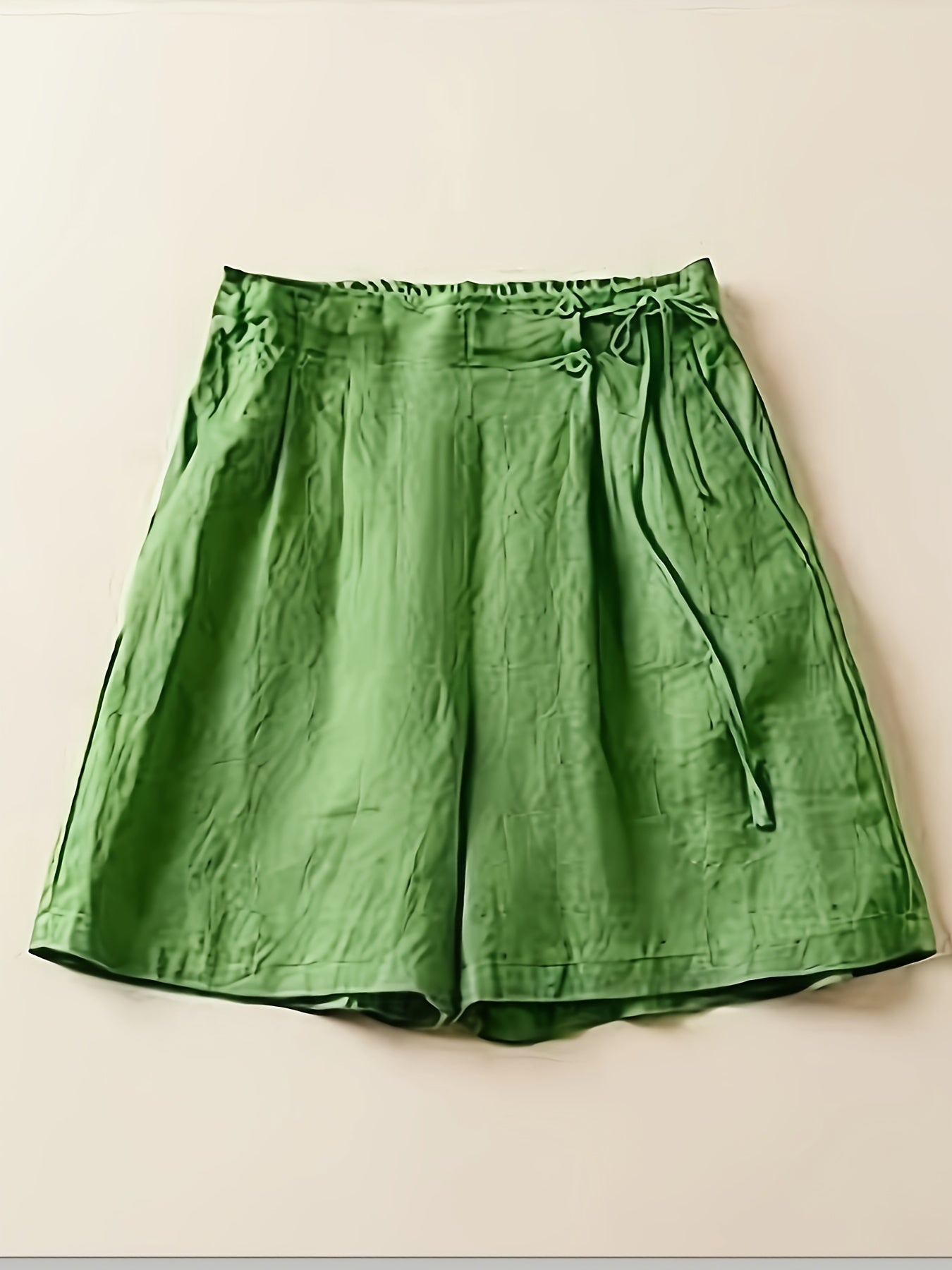 Damen Weite Freizeithose Shorts – Elegante High-Waist Culottes für Alltag und Büro