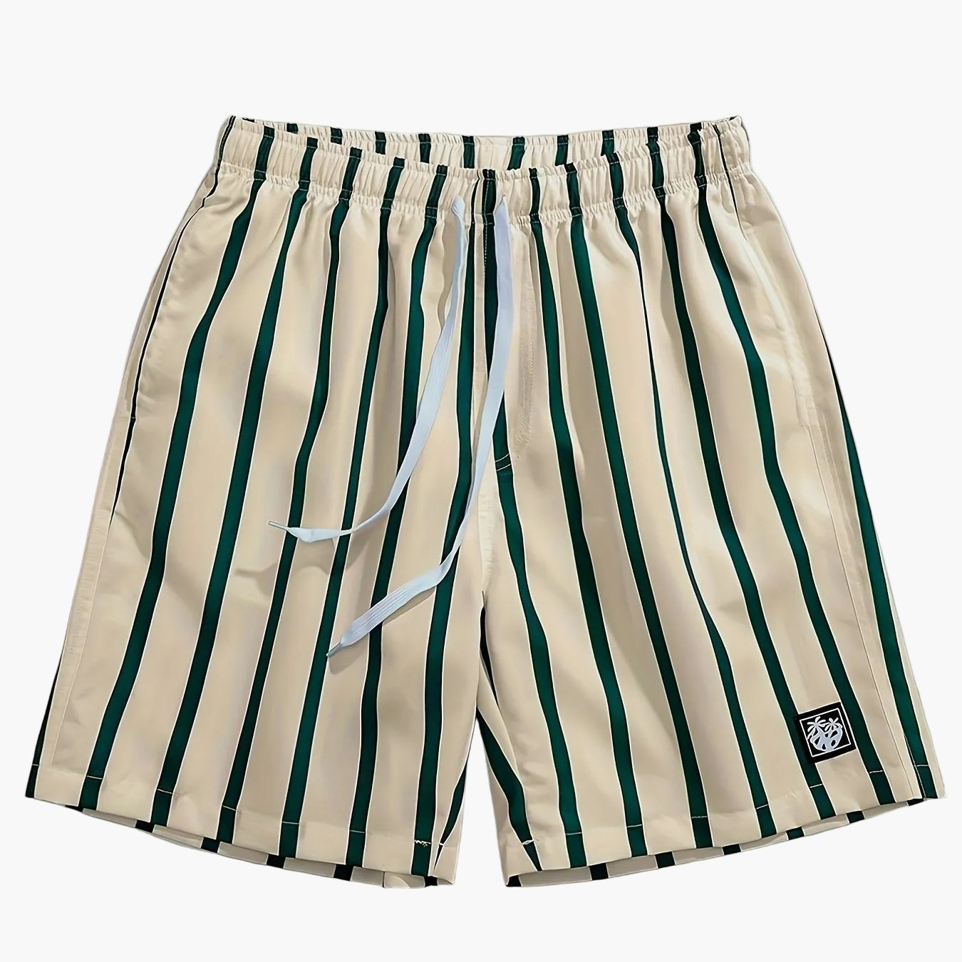 Herren Freizeit-Shorts mit Streifenmuster – Sportliche Sommer Bermuda für Alltag und Strand