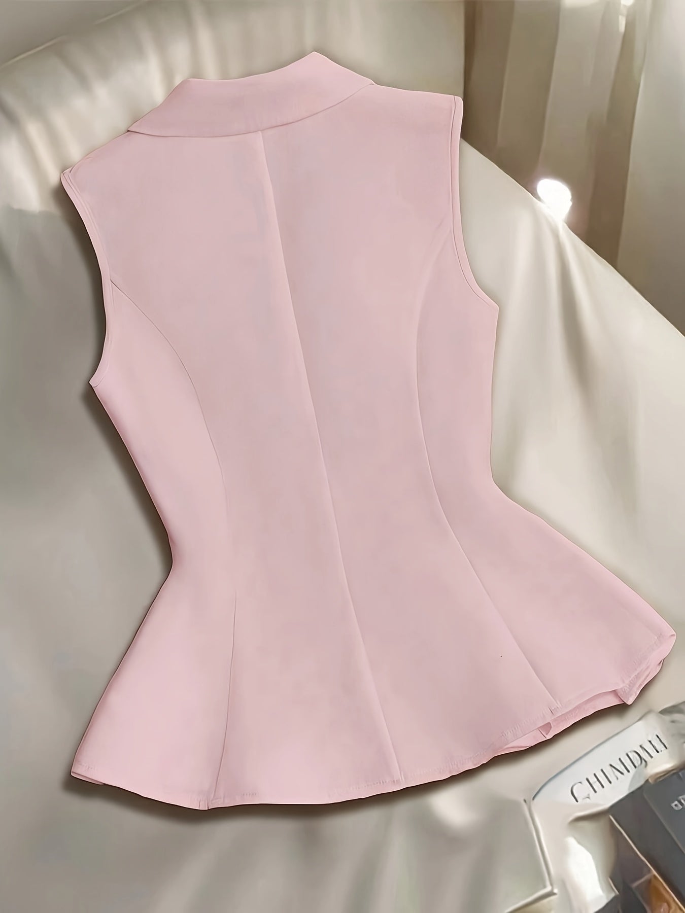 Damen Elegante Ärmellose Blazer-Weste für Büro und Freizeit