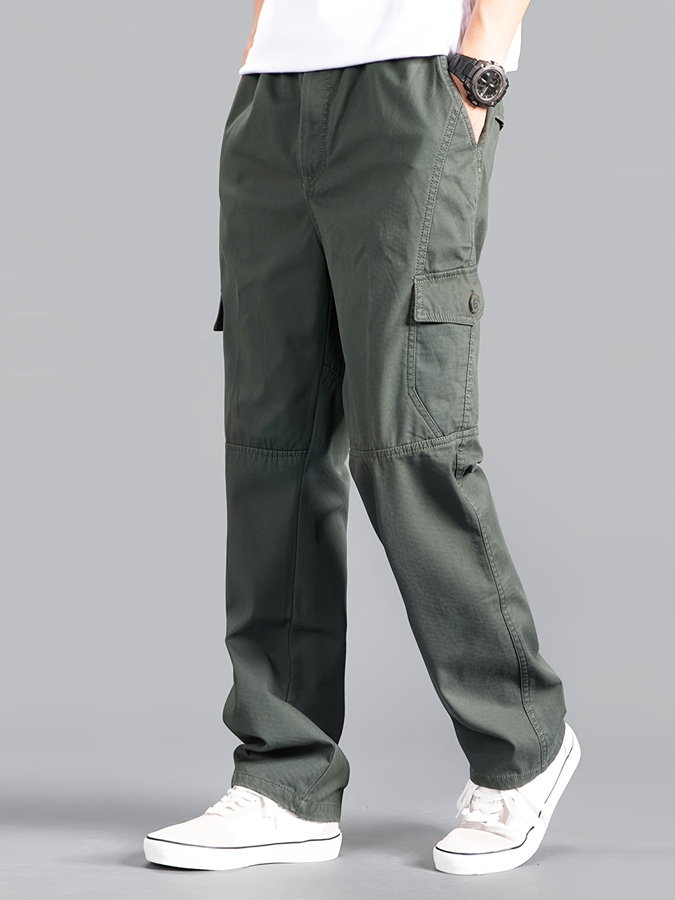 Herren Cargo-Hose Relaxed Fit mit Taschen – Urban Streetwear & Freizeit