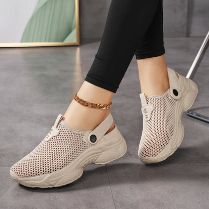 Damen Slip-On Sportliche Clogs – Bequeme Freizeitschuhe mit Fersenriemen