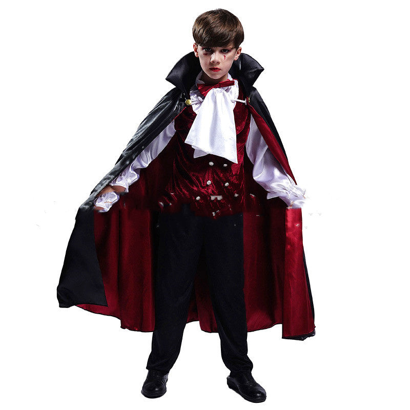 Kinder Halloween Vampir Kostüm – Jungen Dracula Kostüm für Halloween Party & Verkleidung