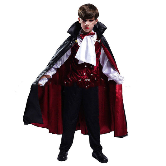 Kinder Halloween Vampir Kostüm – Jungen Dracula Kostüm für Halloween Party & Verkleidung
