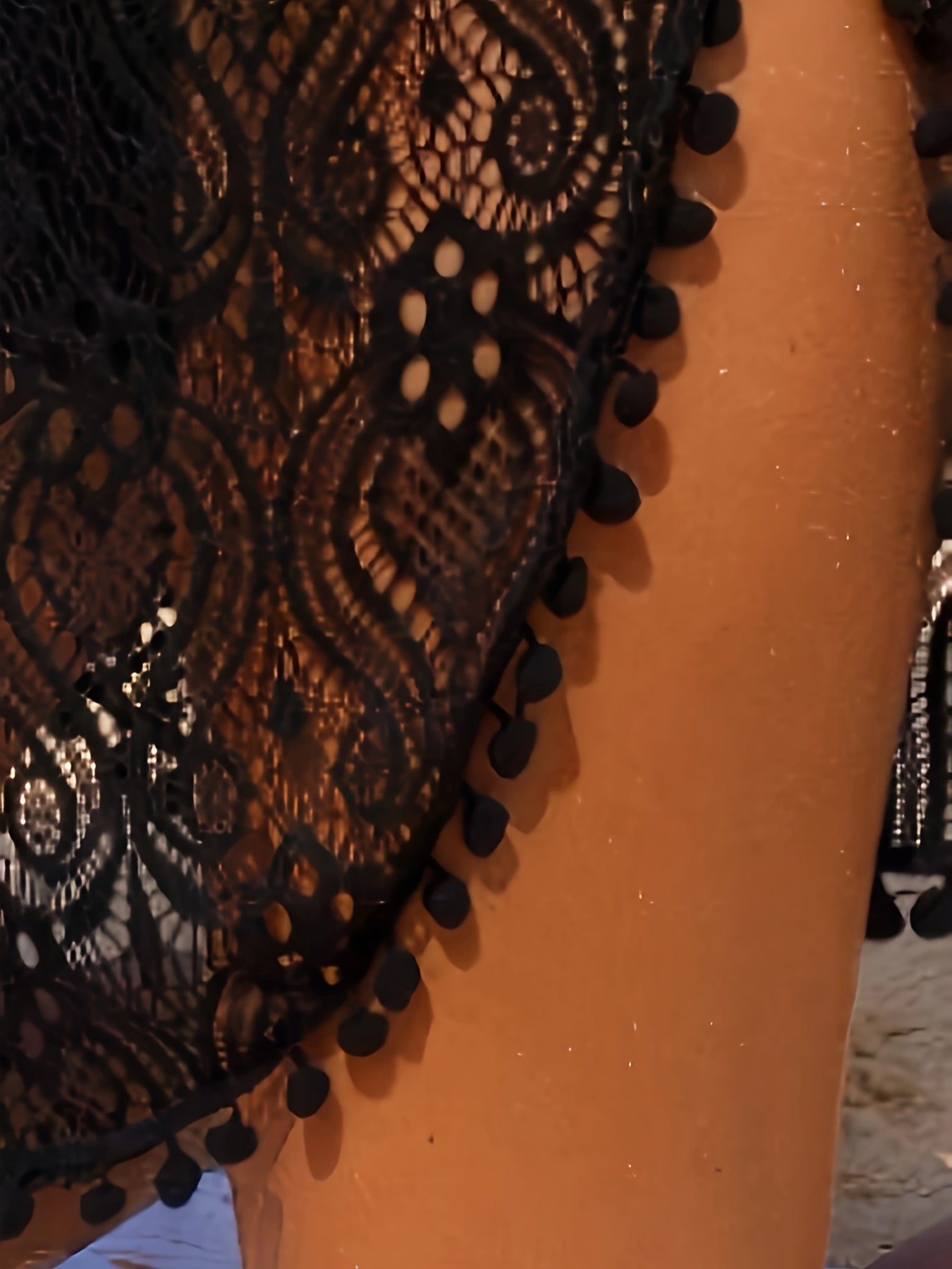 Damen Spitzen Strand Kimono Badeanzug Cover-Up – Eleganter Offener Cardigan für den Strand