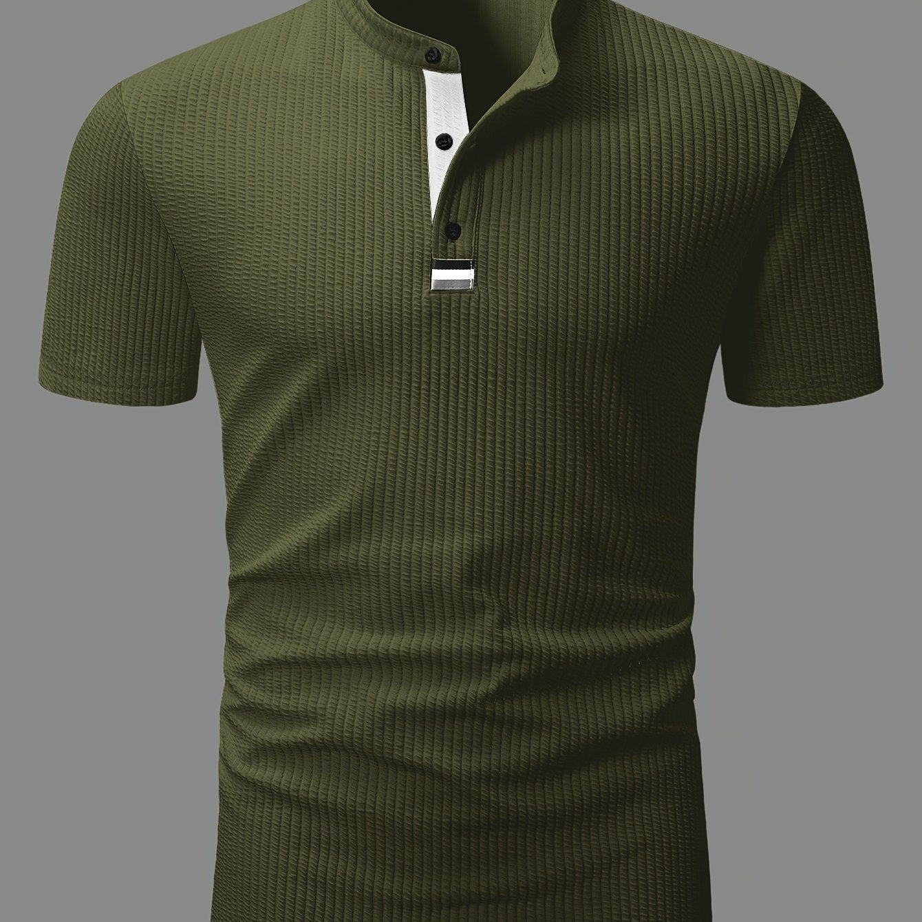 Herren Poloshirt mit Stehkragen und Knopfleiste – Modernes Freizeit- und Business-Oberteil