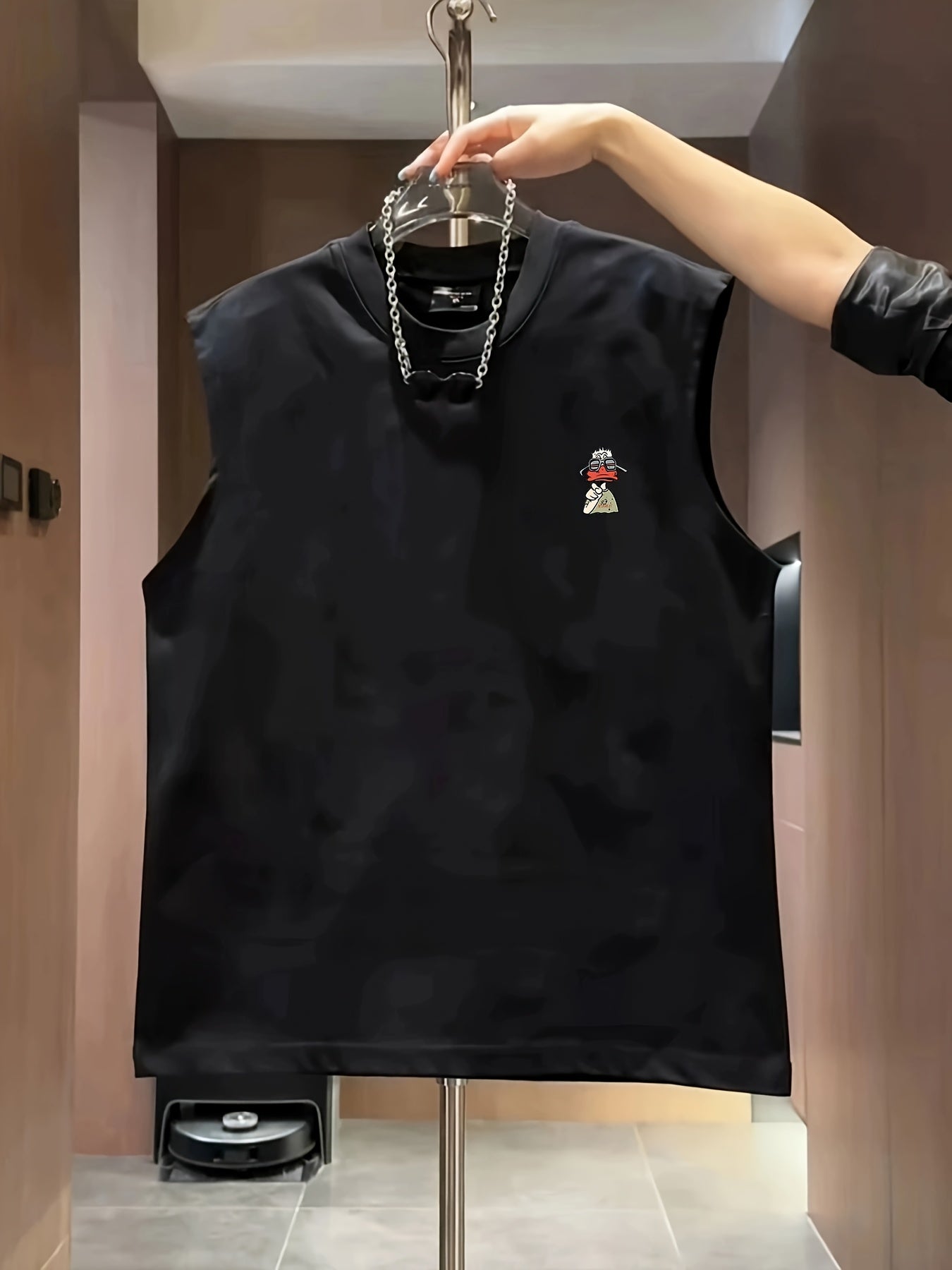 Herren Streetwear Tanktop mit coolem Enten-Print und Urban Style