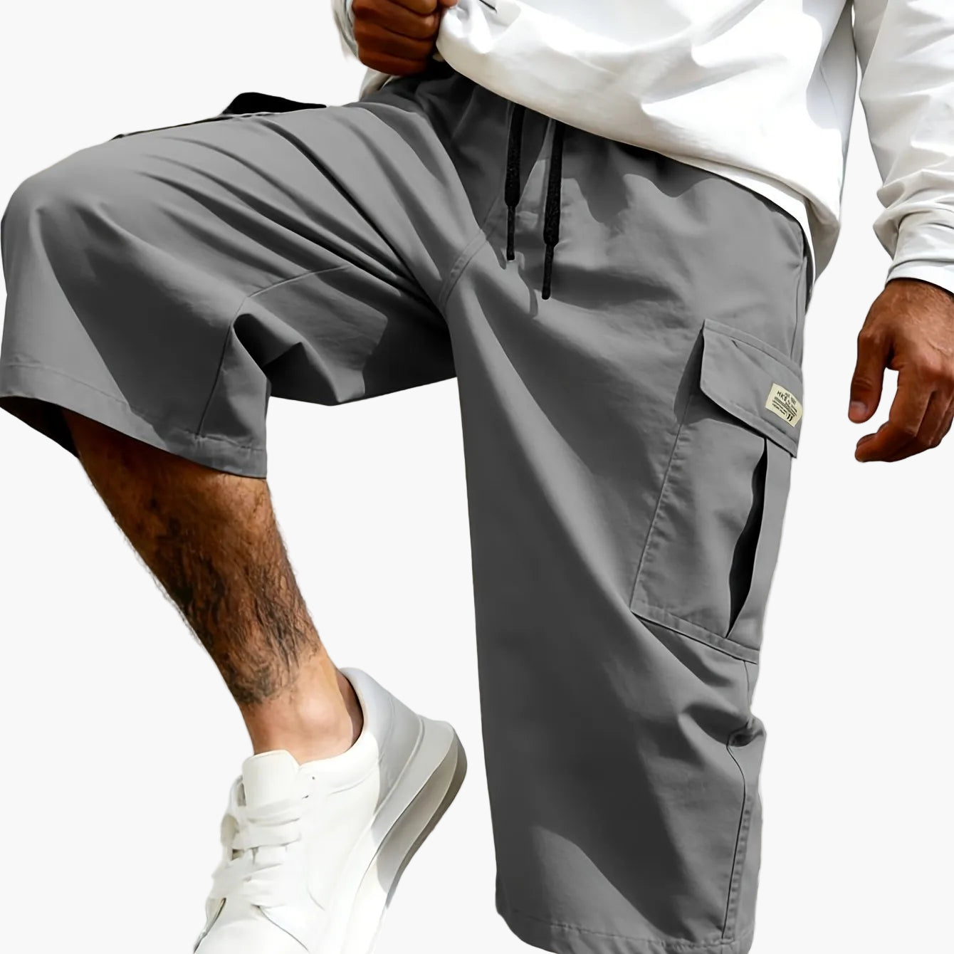 Herren Streetwear Cargo Shorts Freizeit Bermuda Urban Style