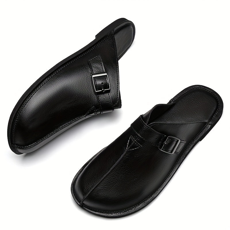 Herren Pantoletten mit Schnalle – Elegante Slipper für Freizeit & Alltag