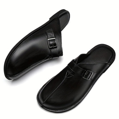 Herren Pantoletten mit Schnalle – Elegante Slipper für Freizeit & Alltag