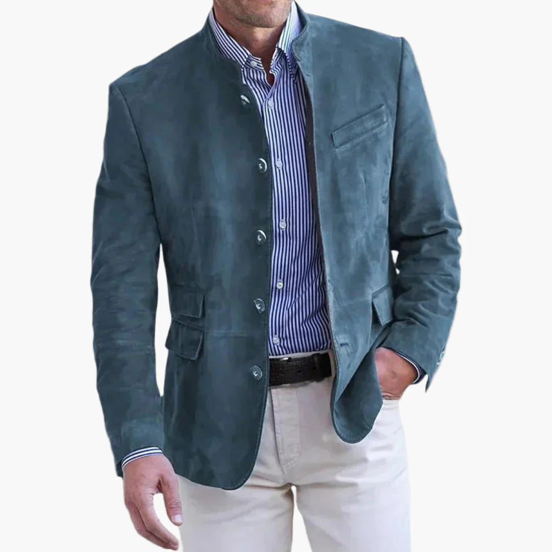 Herren Freizeitjacke mit Stehkragen