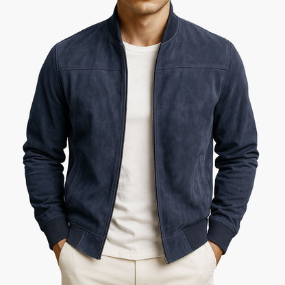 Herren-Bomberjacke im klassischen Slim-Fit-Design