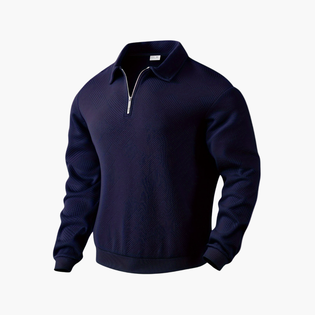 Herren Halbzip Strickpullover mit Kragen – Stilvoller Freizeit- & Business-Sweater