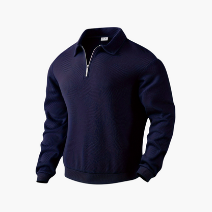 Herren Halbzip Strickpullover mit Kragen – Stilvoller Freizeit- & Business-Sweater