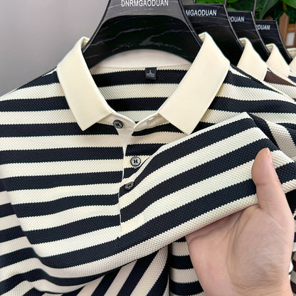 Herren Polohemd Kurzarm mit Streifen – Klassischer Freizeitstil für Alltag und Freizeit