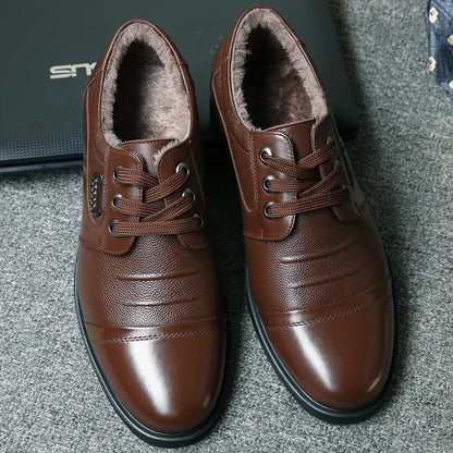Herren Winterschuhe mit Schnürung und Futter – Warm & Elegant